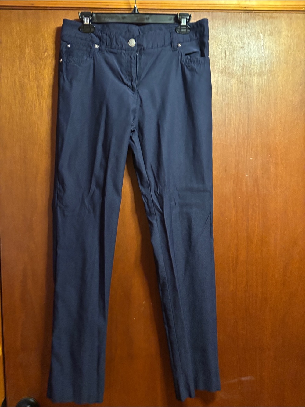 new directions Navy Straight-Leg Women's Jeans